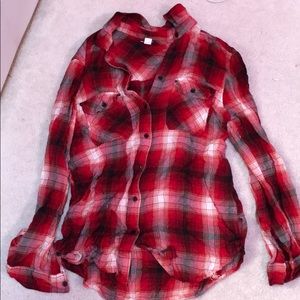 Red BDG flannel shirt